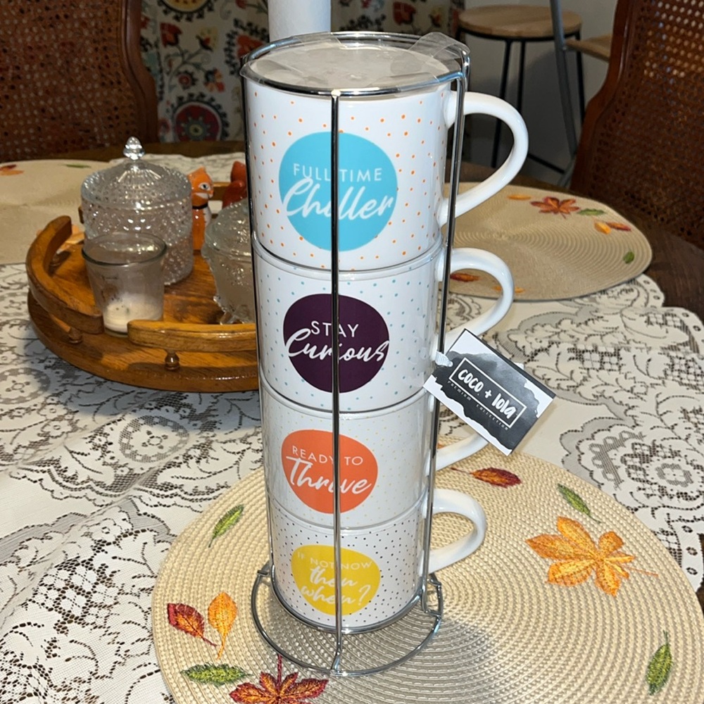 Mug set with stand
